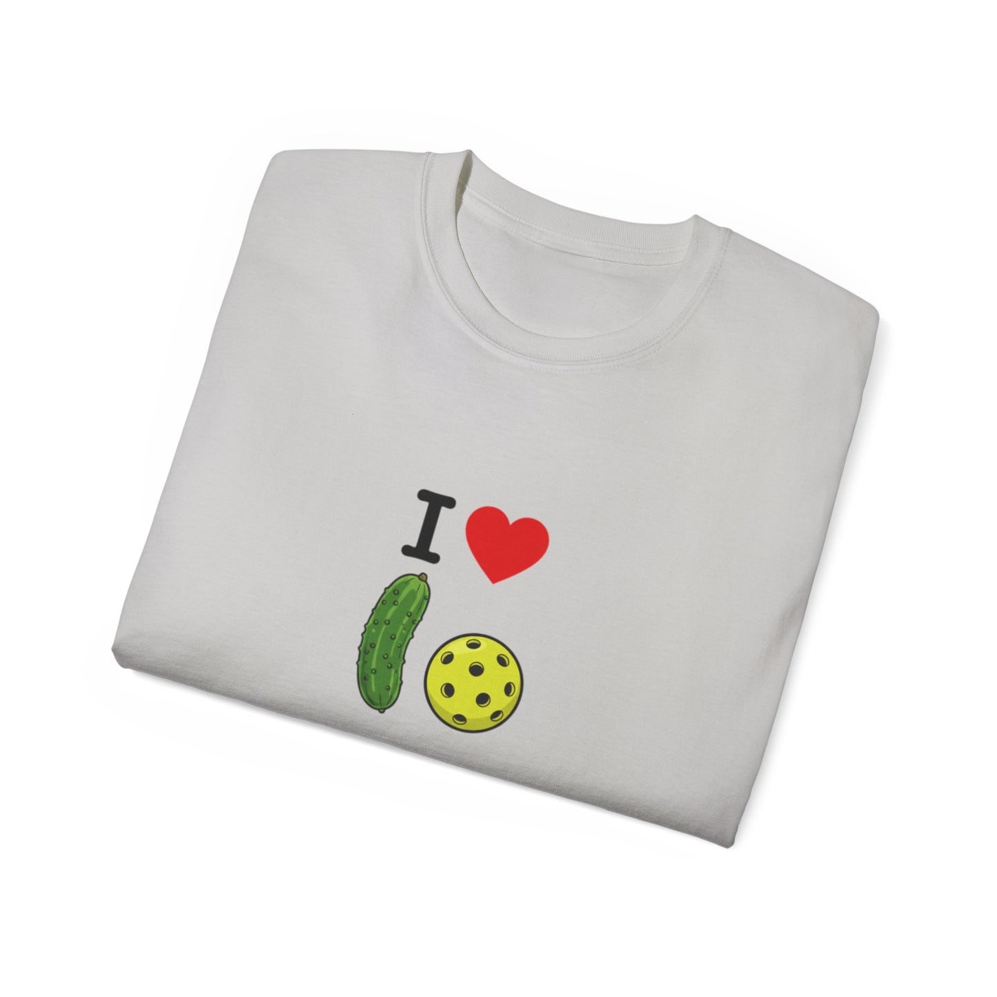 I Heart Pickleball T-Shirt | Pickle & Ball Graphic Tee