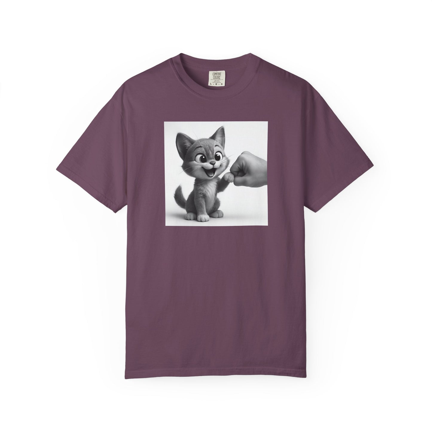Kitten Fist Bump T-shirt | Cute Kitty Paw Bump Design