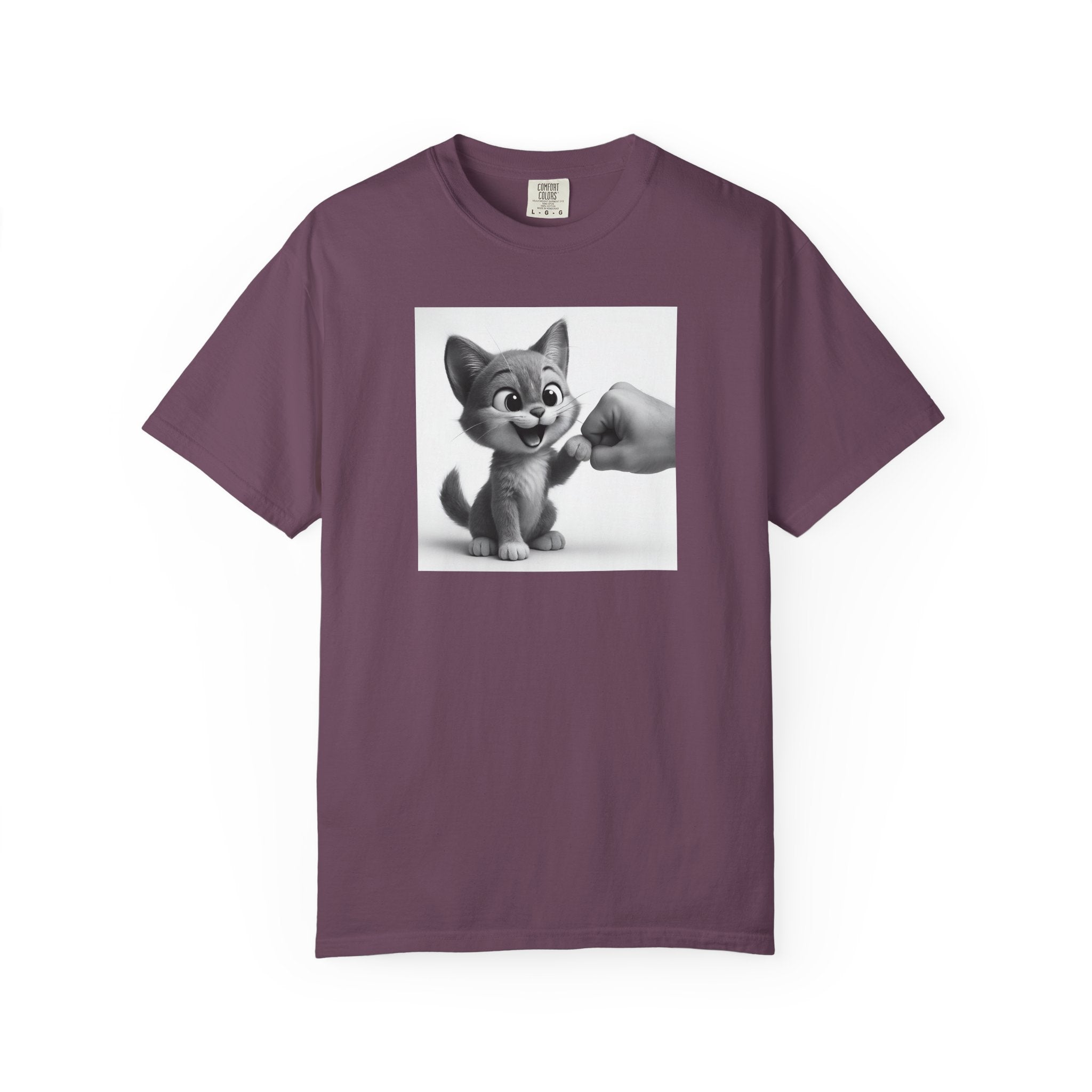Kitten Fist Bump T-shirt | Cute Kitty Paw Bump Design
