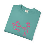 No Pickleball Today T-shirt | Funny Pickleball Saying, Pink Stick Figure Design