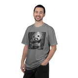 Panda Pickleball Bamboo Forest T-Shirt | Monochrome Kawaii Sports Decor