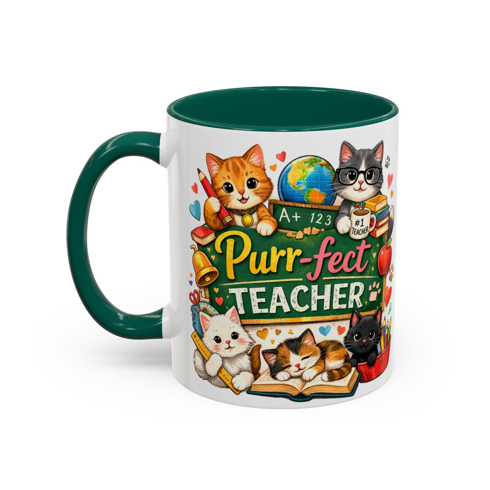 Purr-fect Teacher Mug | Cat Classroom Design, 11oz or 15oz