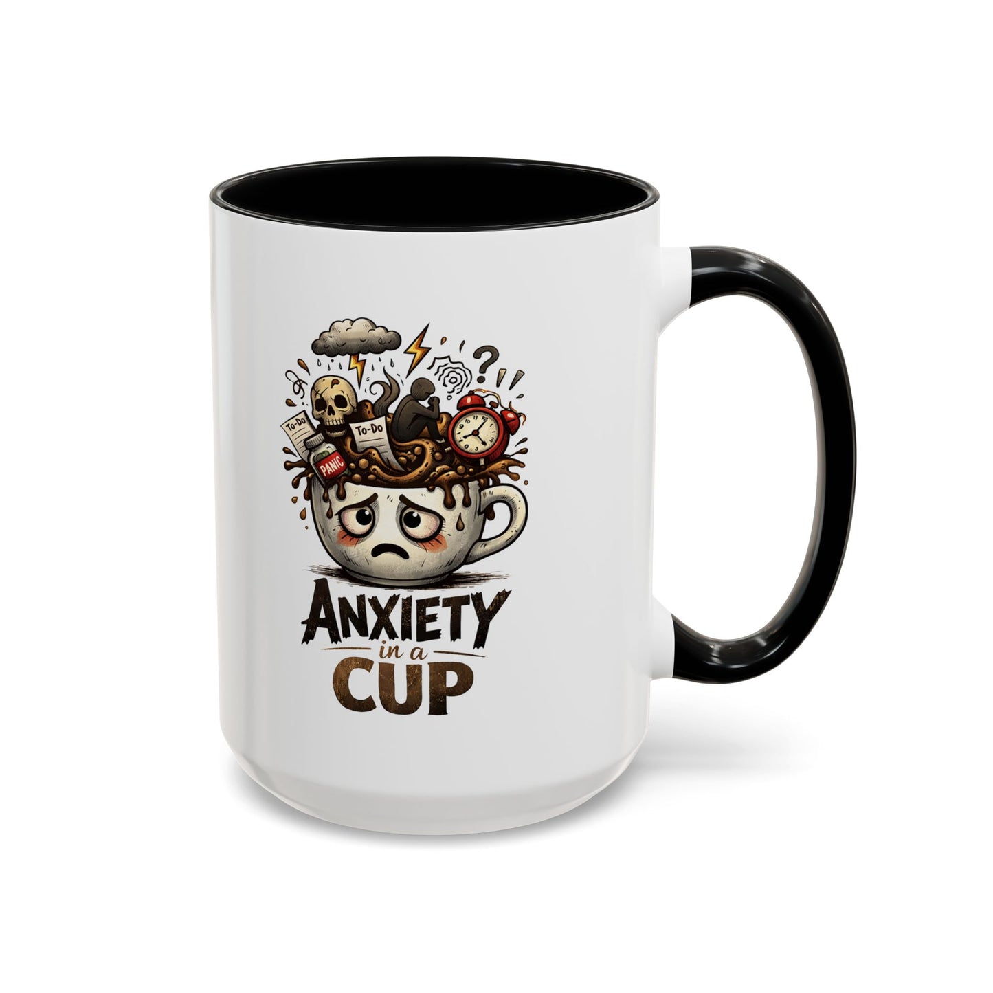 Anxiety in a Cup Coffee Mug | Accent 11oz 15oz