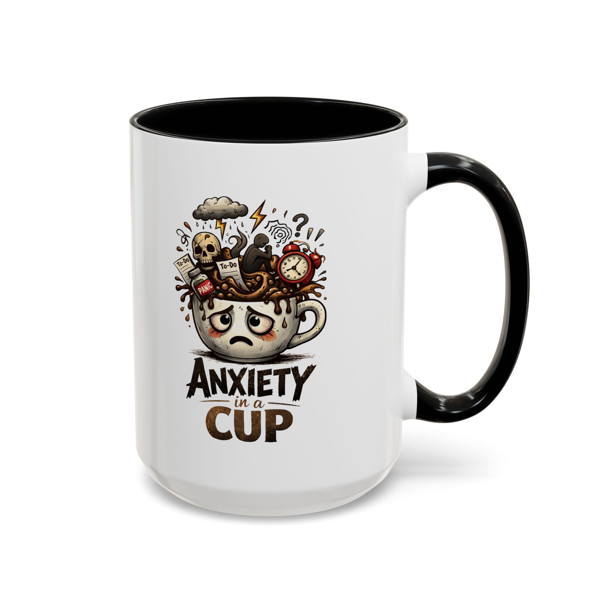 Anxiety in a Cup Coffee Mug | Accent 11oz 15oz
