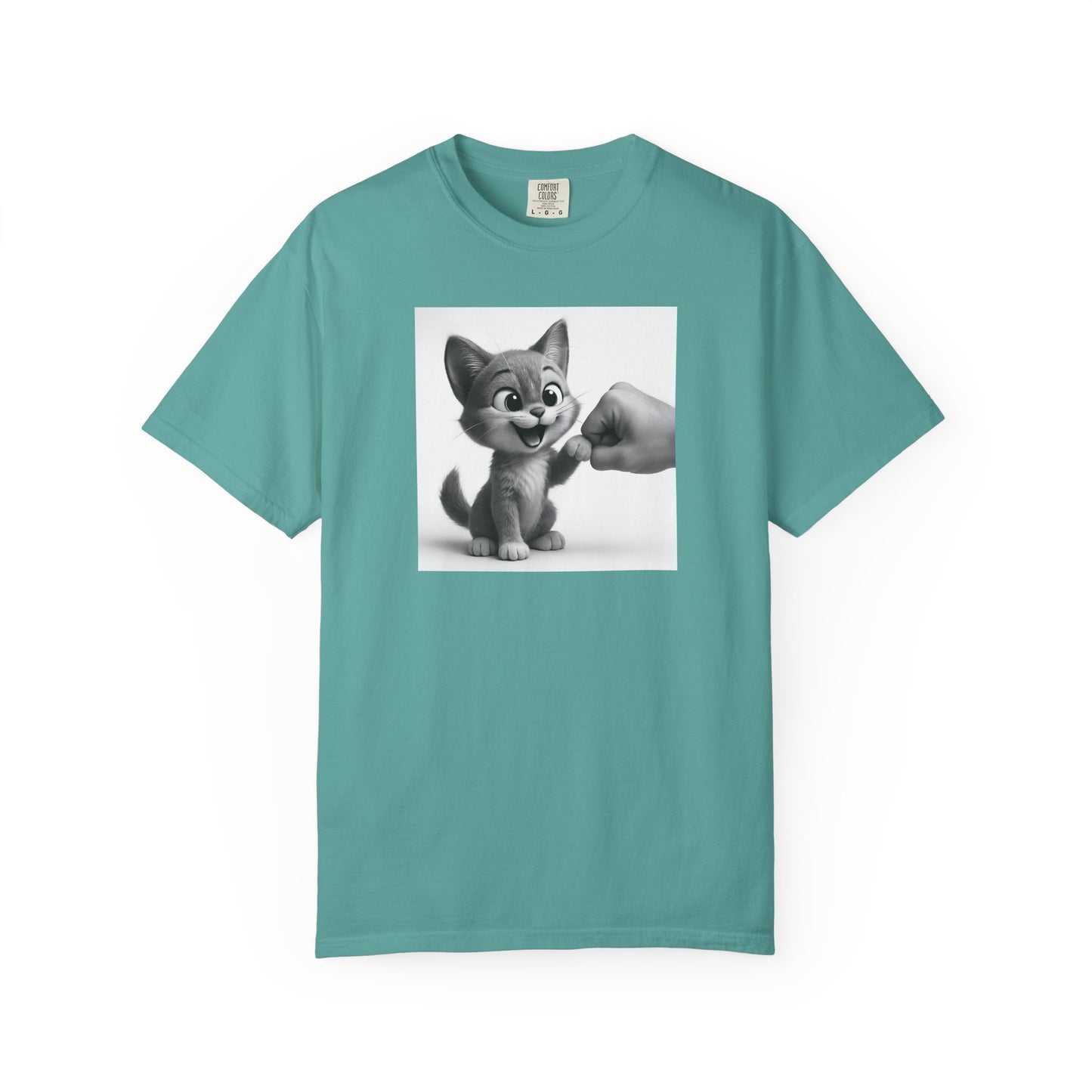 Kitten Fist Bump T-shirt | Cute Kitty Paw Bump Design