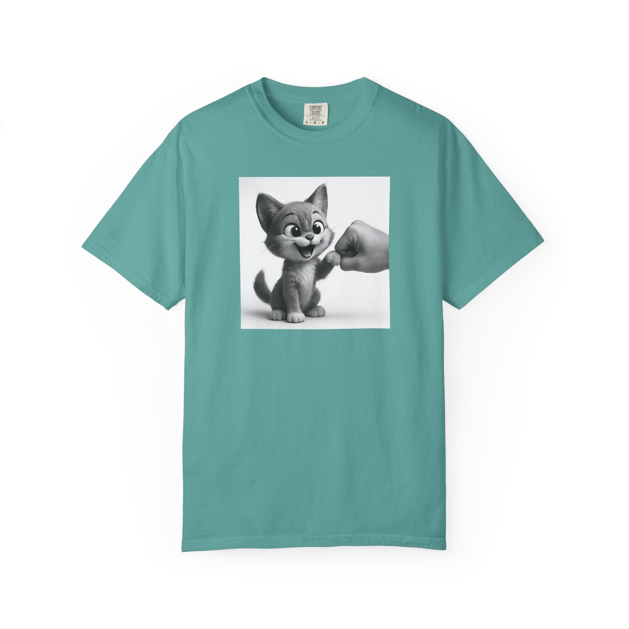 Kitten Fist Bump T-shirt | Cute Kitty Paw Bump Design