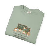 Beagle Pickleball Classroom Cartoon T-shirt | Dog Teacher Paw School Design