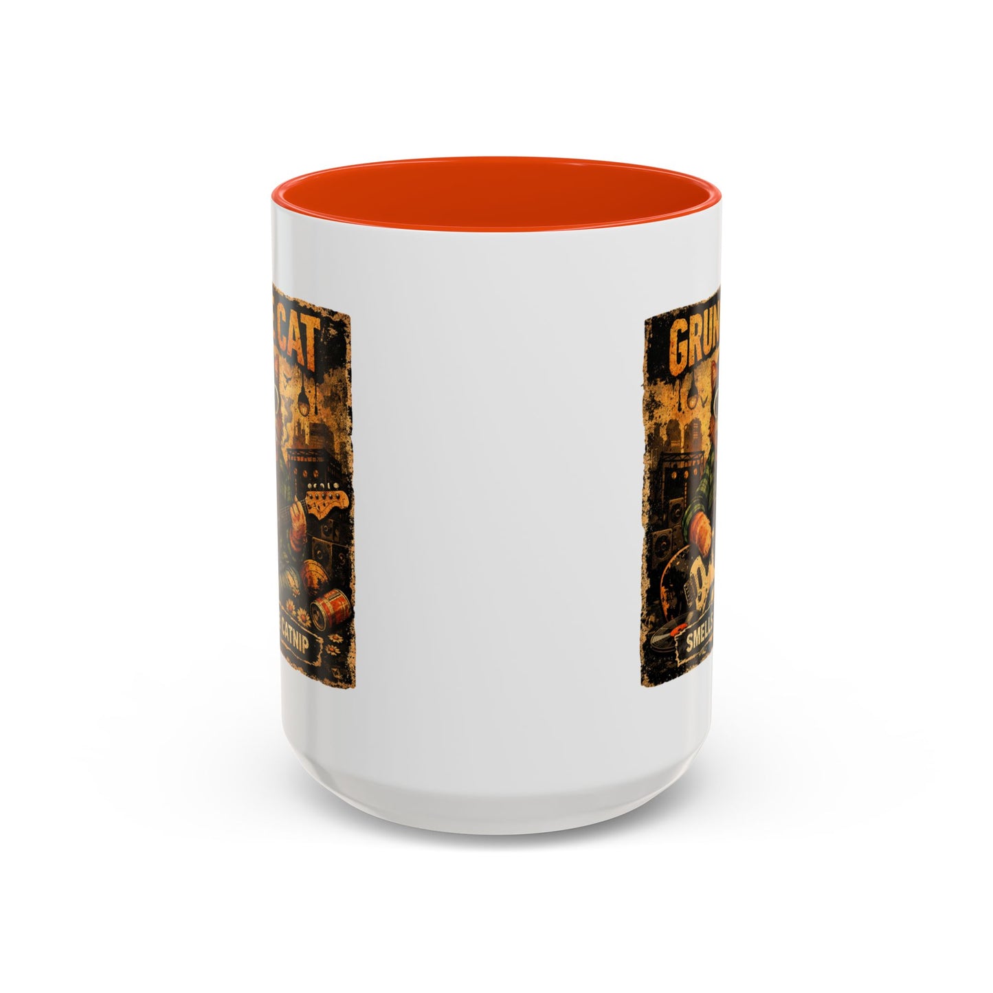 Grunge Cat Smells Like Catnip Mug | Ceramic Coffee Cup
