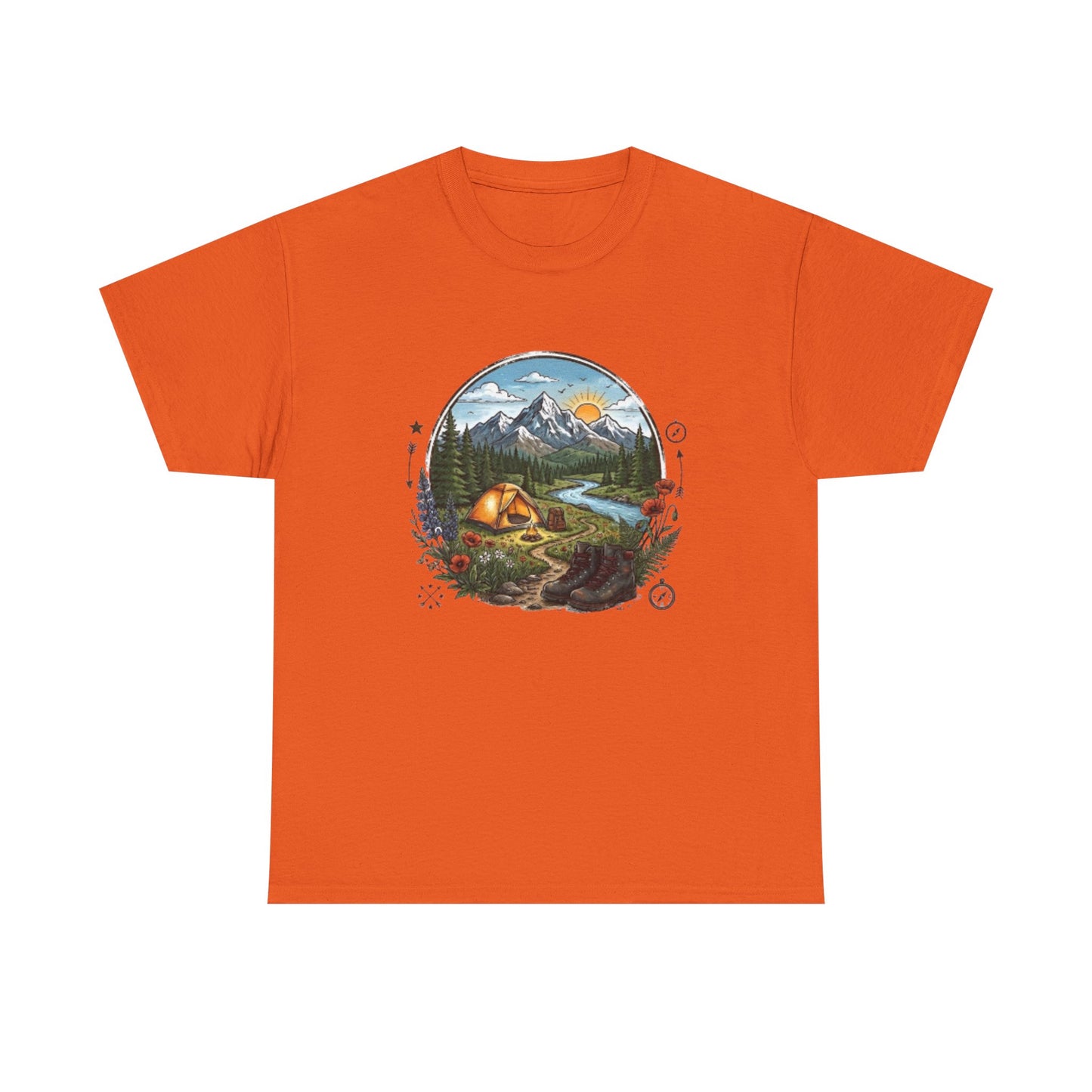 Mountain Camping Adventure T-Shirt | Outdoor Nature Hiking Tee | Wilderness Tent Graphic Shirt | Gift for Hiker Camper |