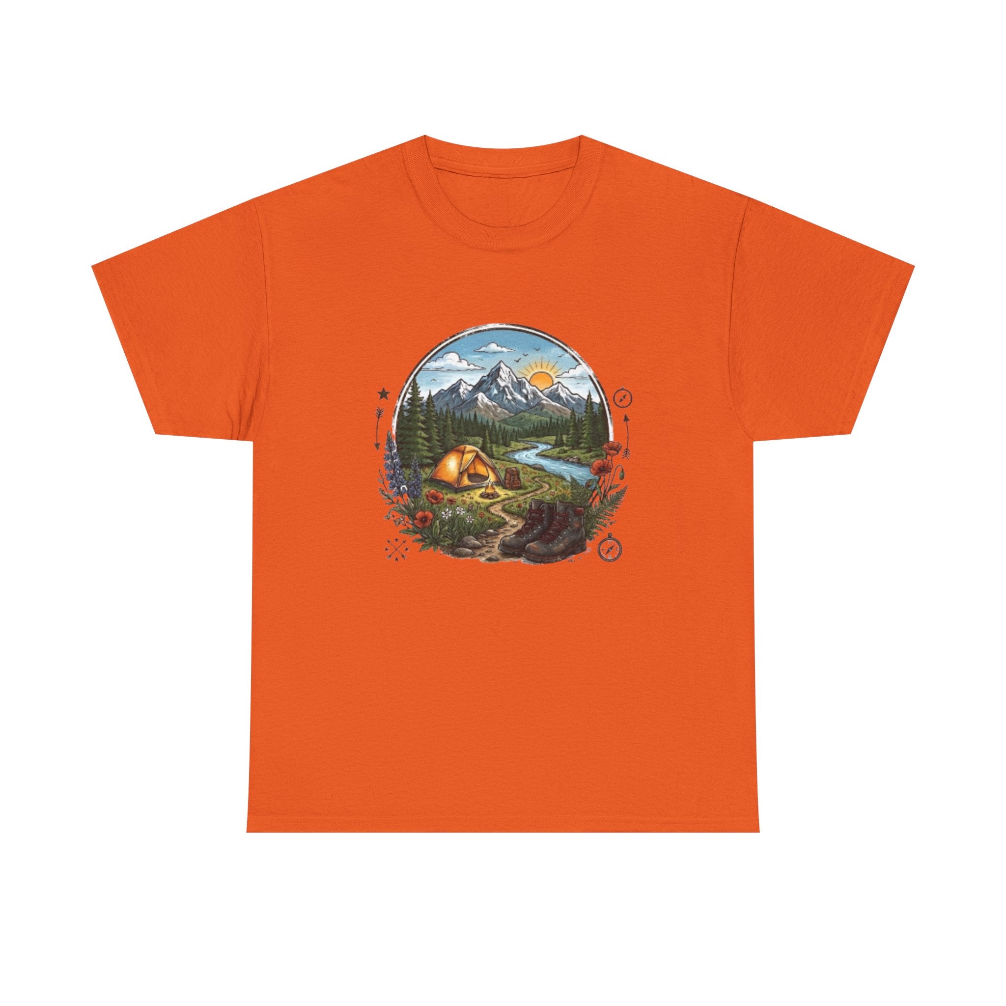 Mountain Camping Adventure T-Shirt | Outdoor Nature Hiking Tee | Wilderness Tent Graphic Shirt | Gift for Hiker Camper |