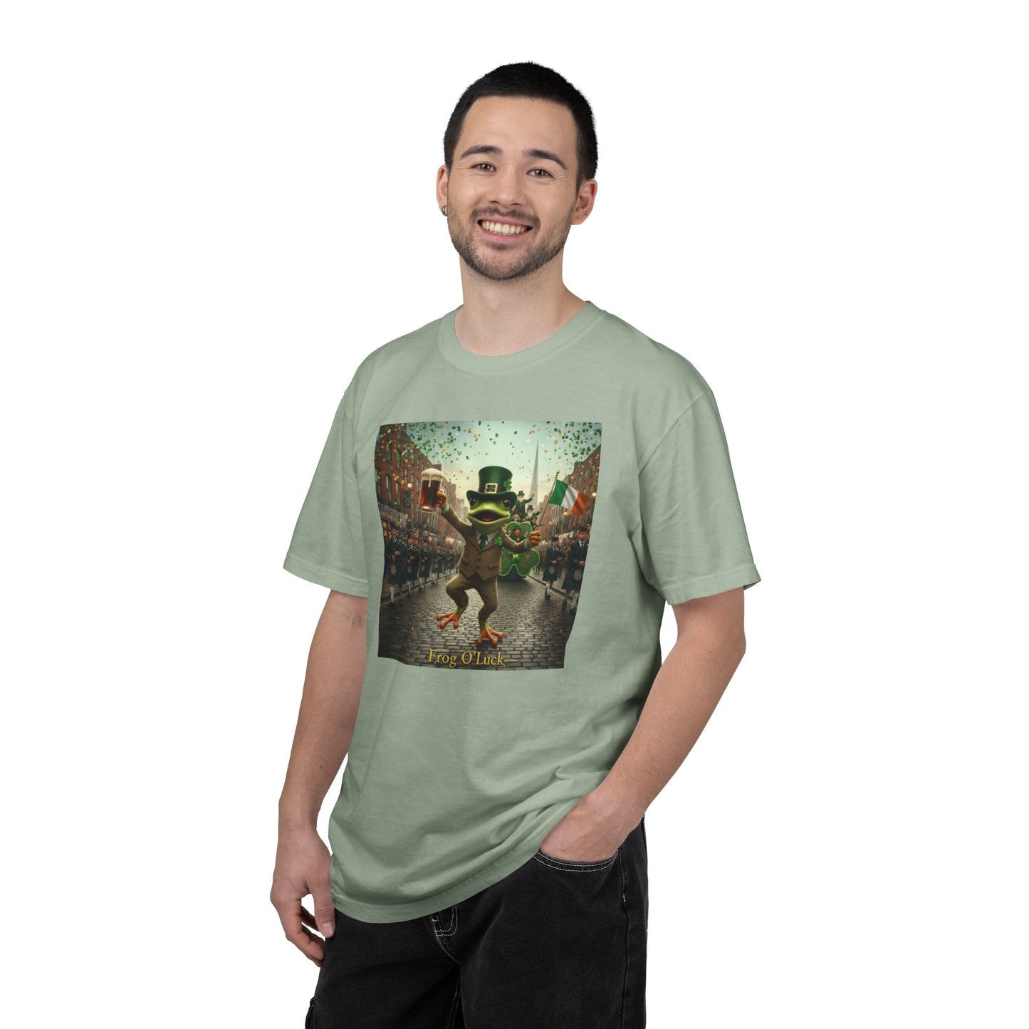 Irish Frog Unisex Garment-Dyed T-shirt