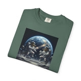 Gator Lunar Pickleball  T-shirt | Earth Background, Spacewalk Illustration