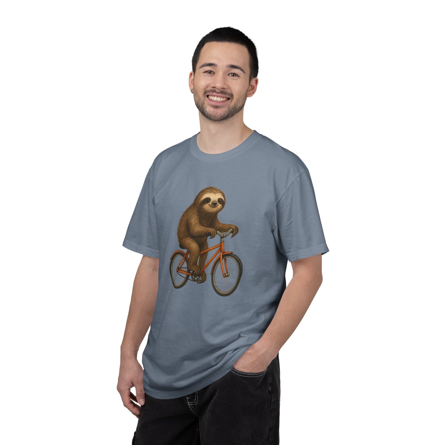 Sloth Bicycle Shirt – Funny Riding Bike Illustration Tees for Cycling Lover