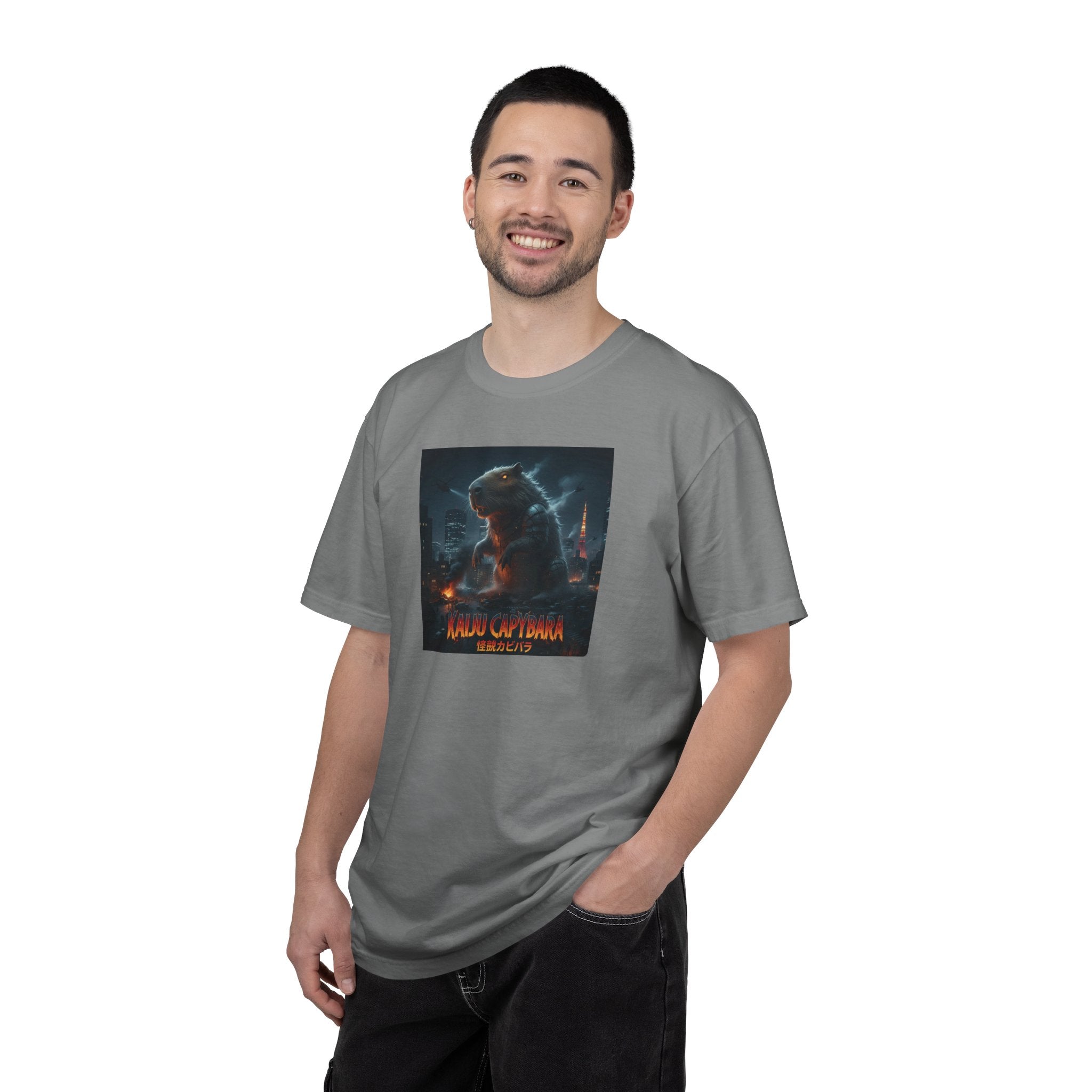 Kaiju Capybara T-shirt | Giant Monster Rodent Graphic Tee