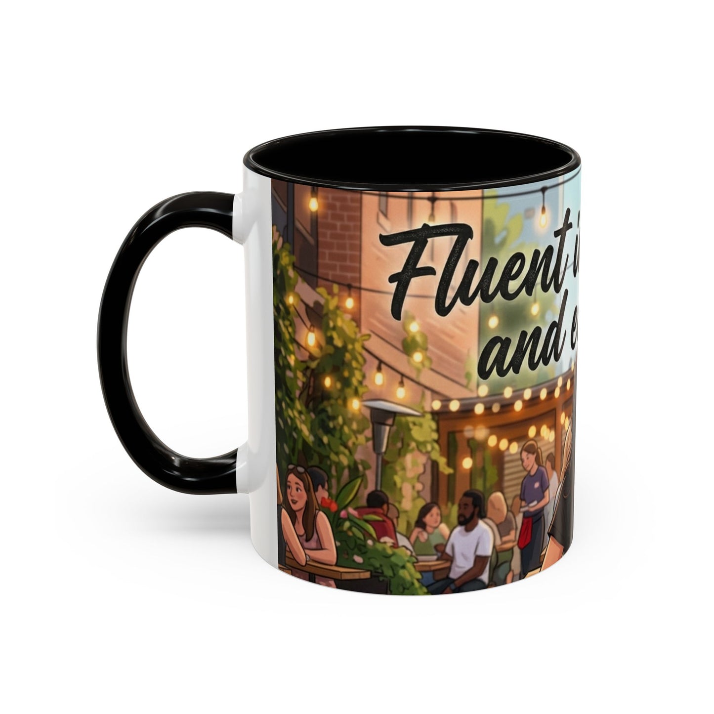 Sarcastic Girl Illustration Mug | 11oz or 15oz Colorful Ceramic