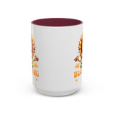 Blooming Sunflower Mug | Yoga Meditating Sunflower Ceramic Mug