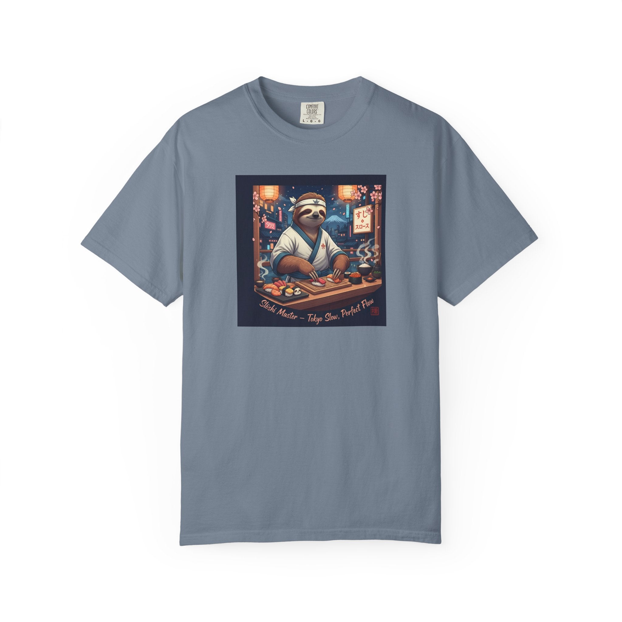Sloth Sushi Chef T-shirt | Cute Sloth Chef Illustration, Sushi Bar Artwork