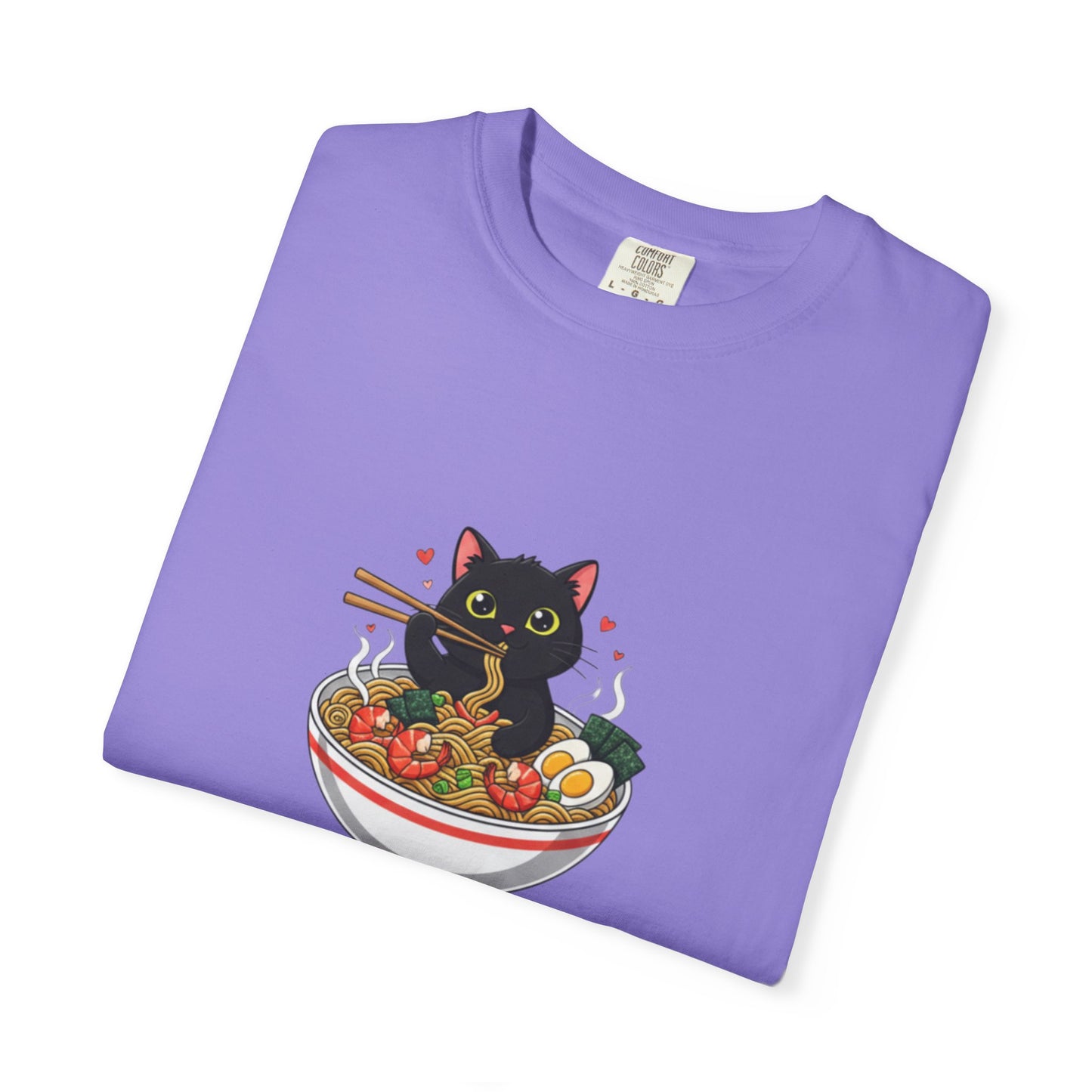 Ramen Cat Garment-Dyed T-shirt