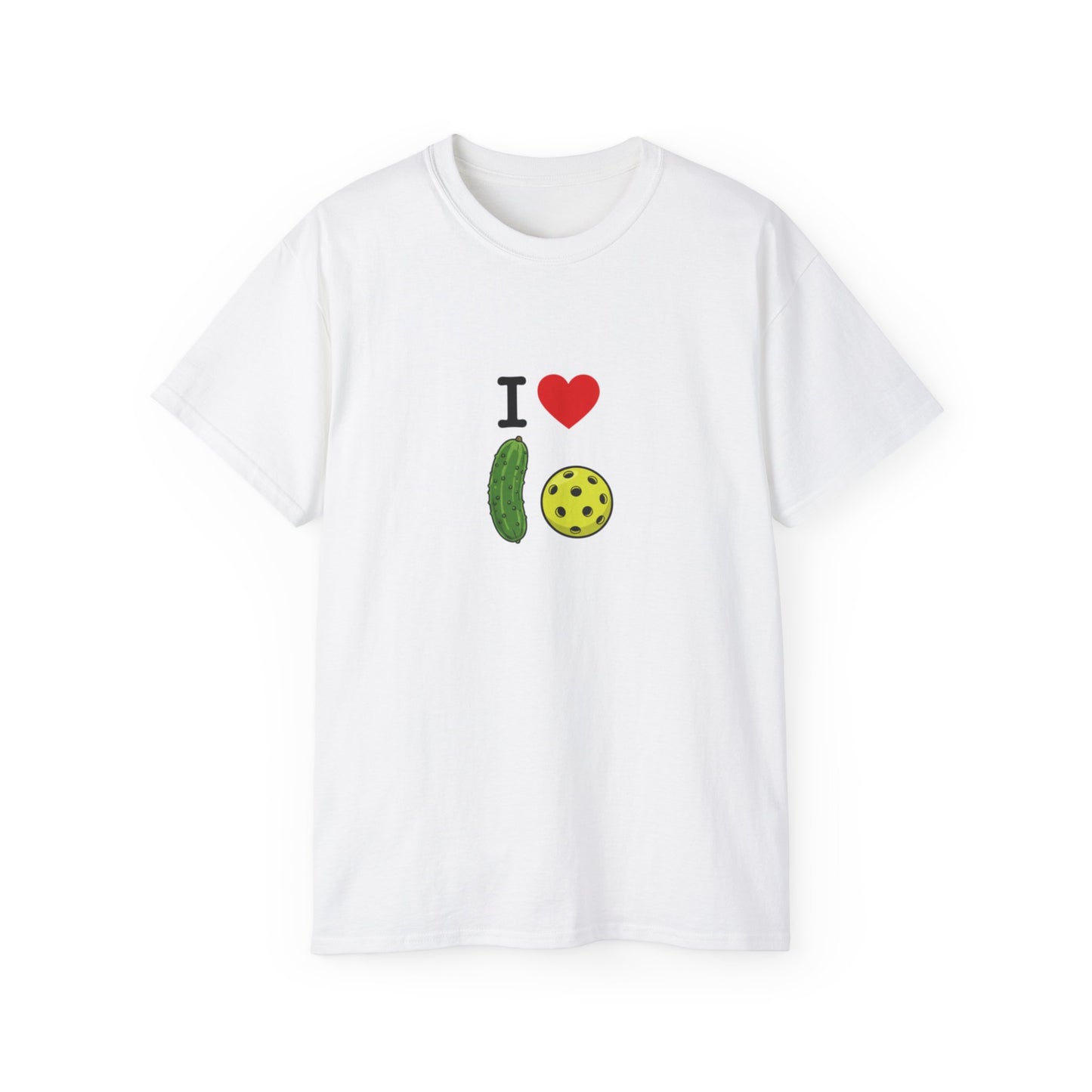 I Heart Pickleball T-Shirt | Pickle & Ball Graphic Tee