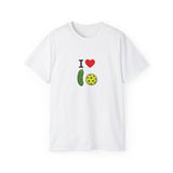 I Heart Pickleball T-Shirt | Pickle & Ball Graphic Tee