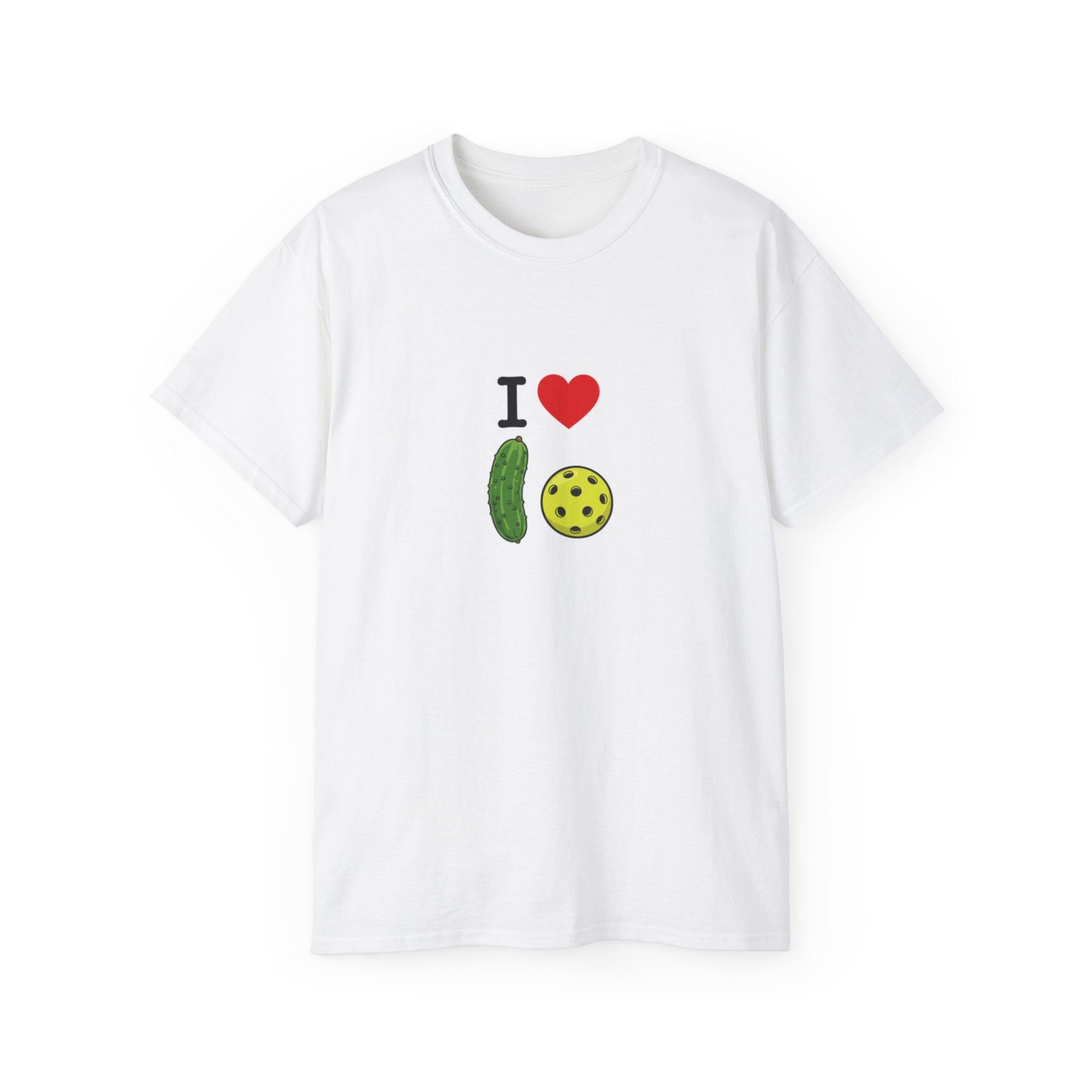 I Heart Pickleball T-Shirt | Pickle & Ball Graphic Tee