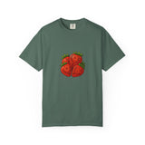 Strawberry Cluster T-shirt | Retro Floral Fruit Illustration