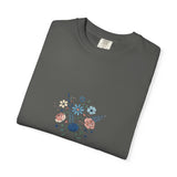 Wildflower Bouquet T-Shirt | Centered Floral Illustration, Daisies & Roses