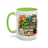Purr-fect Teacher Mug | Cat Classroom Design, 11oz or 15oz