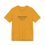 Inner Peace Pending Approval T-Shirt | Minimal Text Tee, White Crewneck