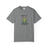 Glass Jar Frog Illustration T-shirt | Frog in Water Jar