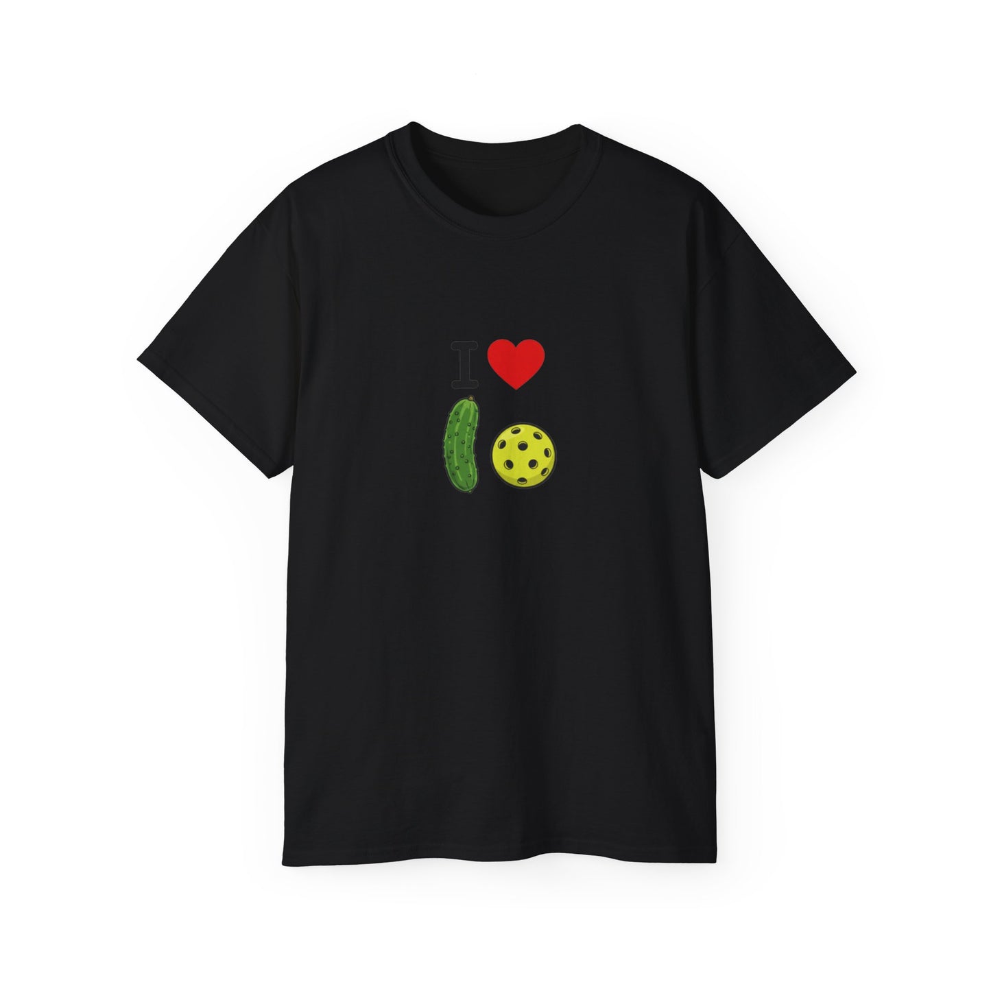 I Heart Pickleball T-Shirt | Pickle & Ball Graphic Tee