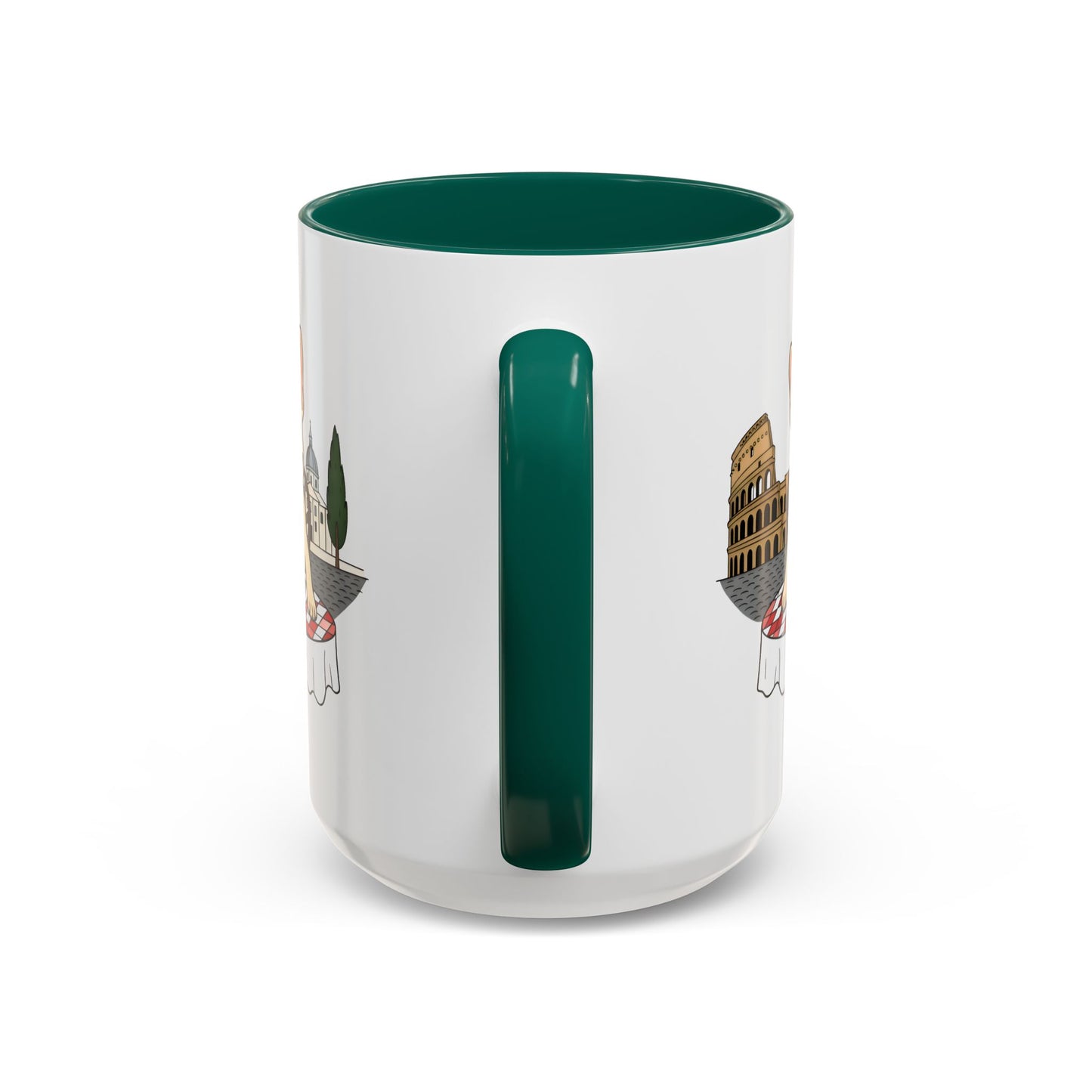 French Bulldog Pasta in Rome Mug | Ceramic Coffee Cup