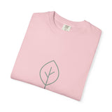 Minimal Green Leaf icon T-Shirt | Eco Nature Graphic Tee