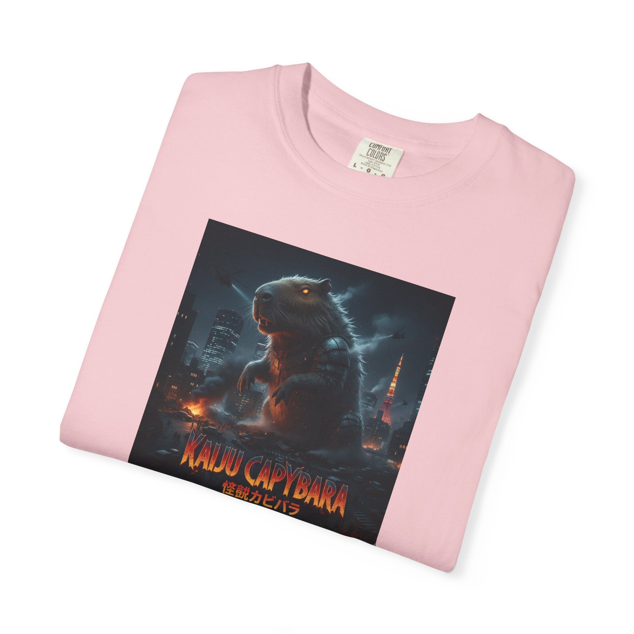 Kaiju Capybara T-shirt | Giant Monster Rodent Graphic Tee