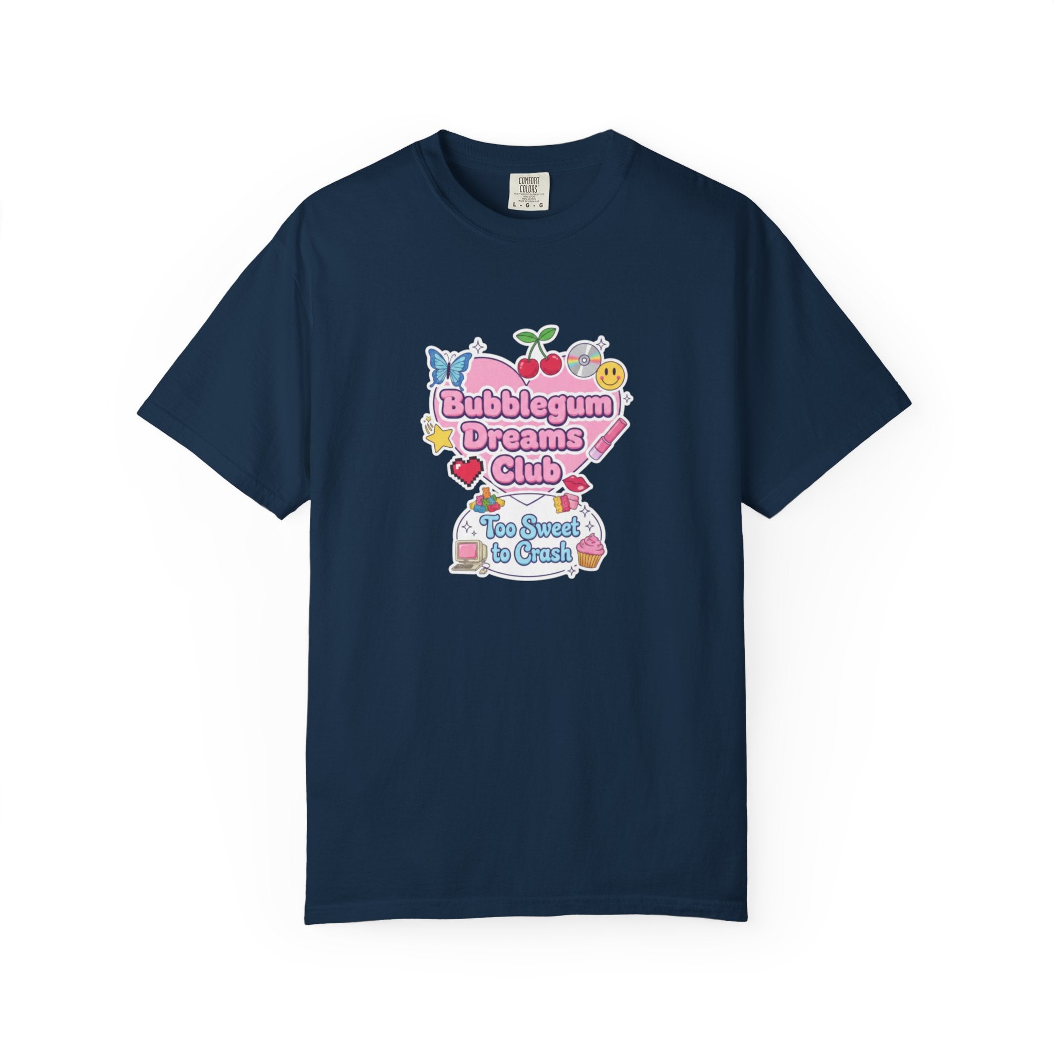 Bubblegum Dreams Club T-shirt | Pastel Hearts, Cute Kawaii Graphic