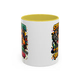 Straight Outta Meow The Kitty 90s Hip Hop Mug | Color Accent