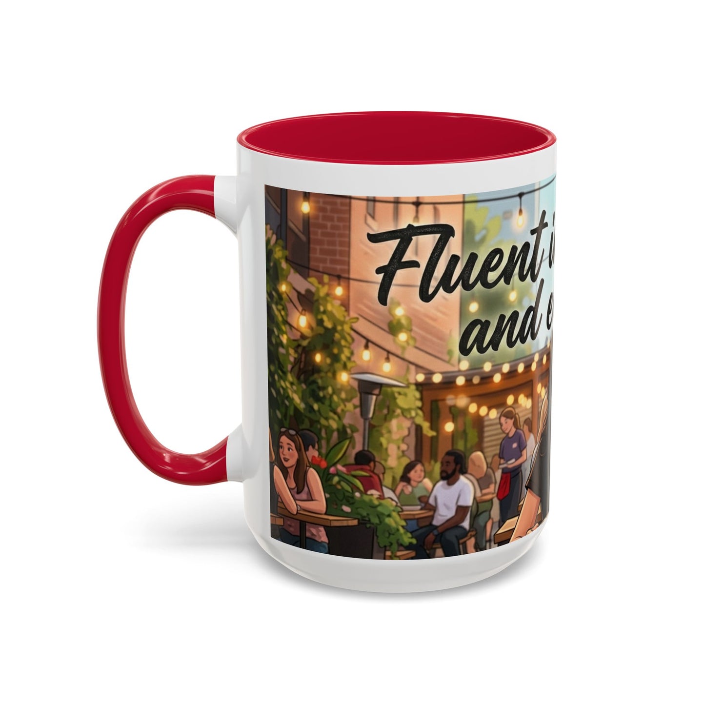 Sarcastic Girl Illustration Mug | 11oz or 15oz Colorful Ceramic