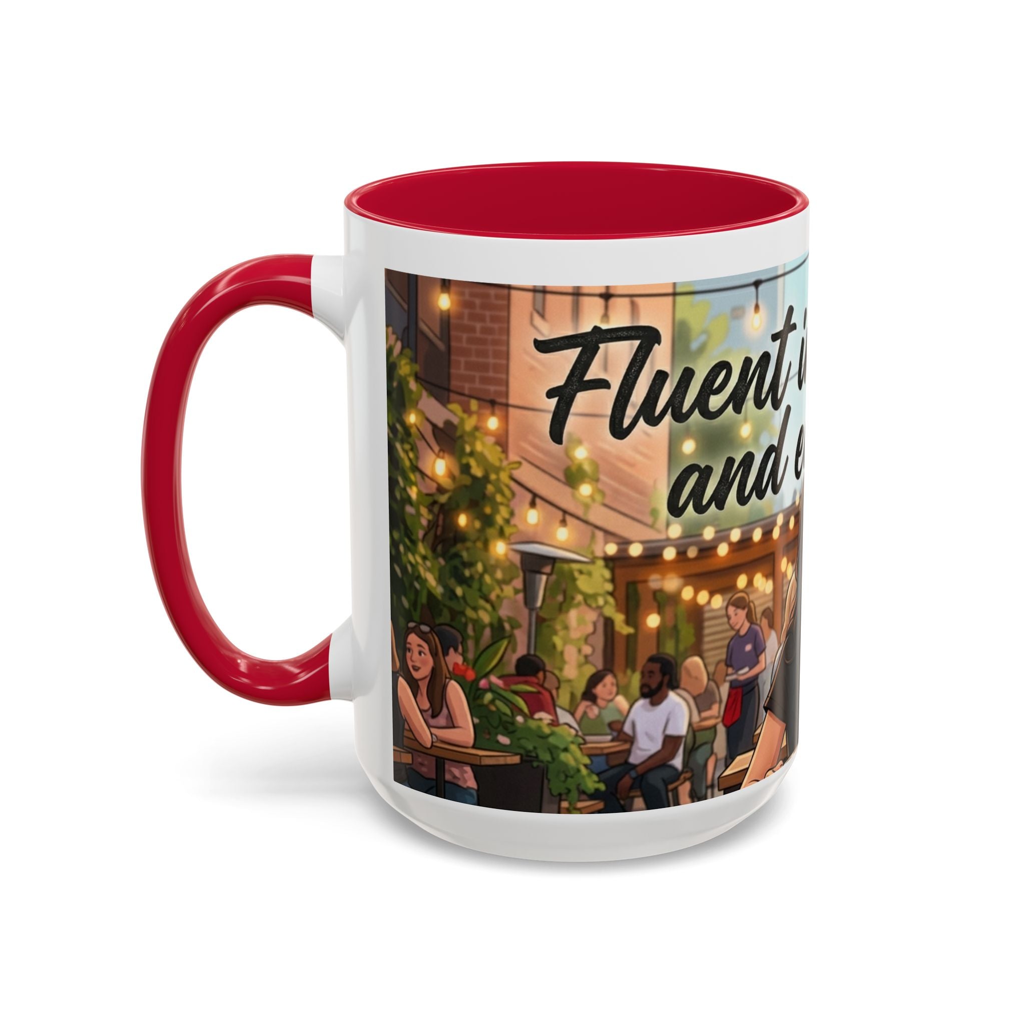 Sarcastic Girl Illustration Mug | 11oz or 15oz Colorful Ceramic