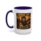 Grunge Cat Smells Like Catnip Mug | Ceramic Coffee Cup