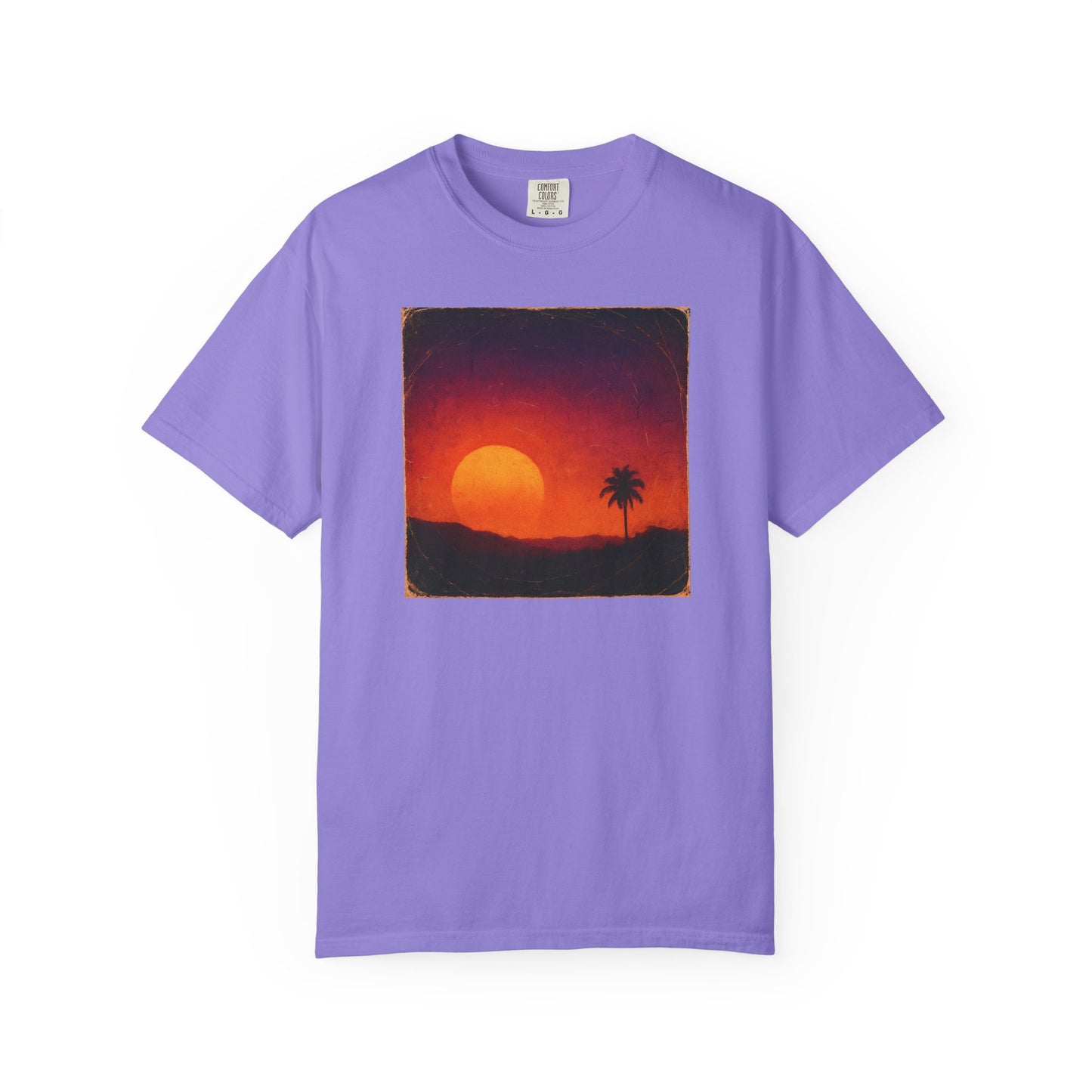 Sunset Palm Silhouette T-shirt | Tropical Sunset Tee