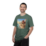 Lifeguard Capybara on Beach T-shirt | Surf Rescue Sunset Scene