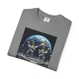 Gator Lunar Pickleball  T-shirt | Earth Background, Spacewalk Illustration