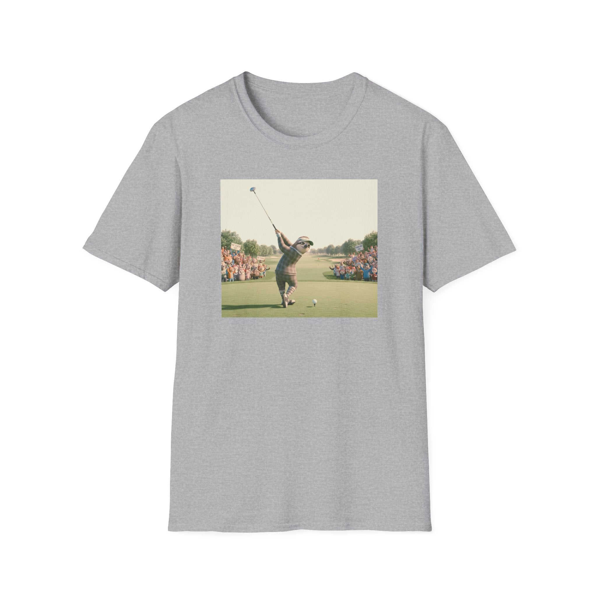 Sloth Golfer 3D Animation T-Shirt | Cinematic CGI Sporting Character