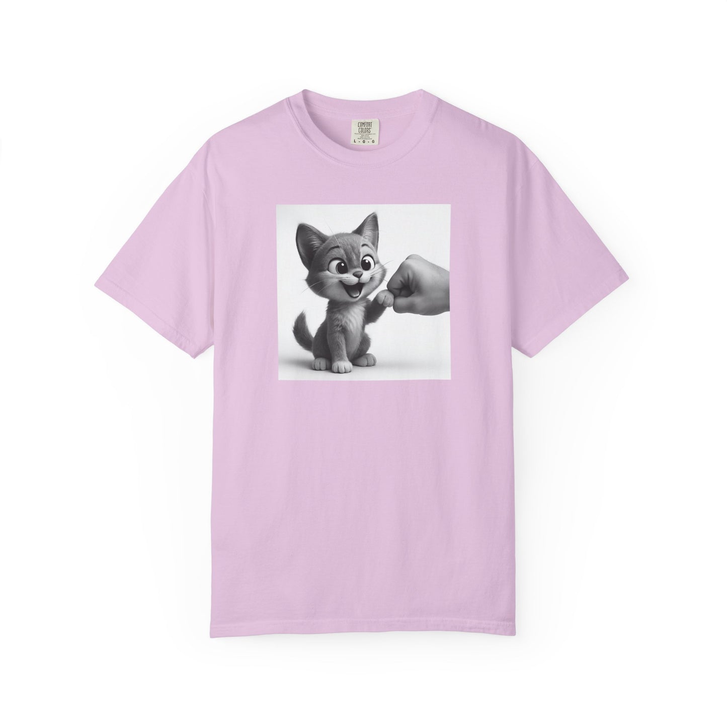 Kitten Fist Bump T-shirt | Cute Kitty Paw Bump Design