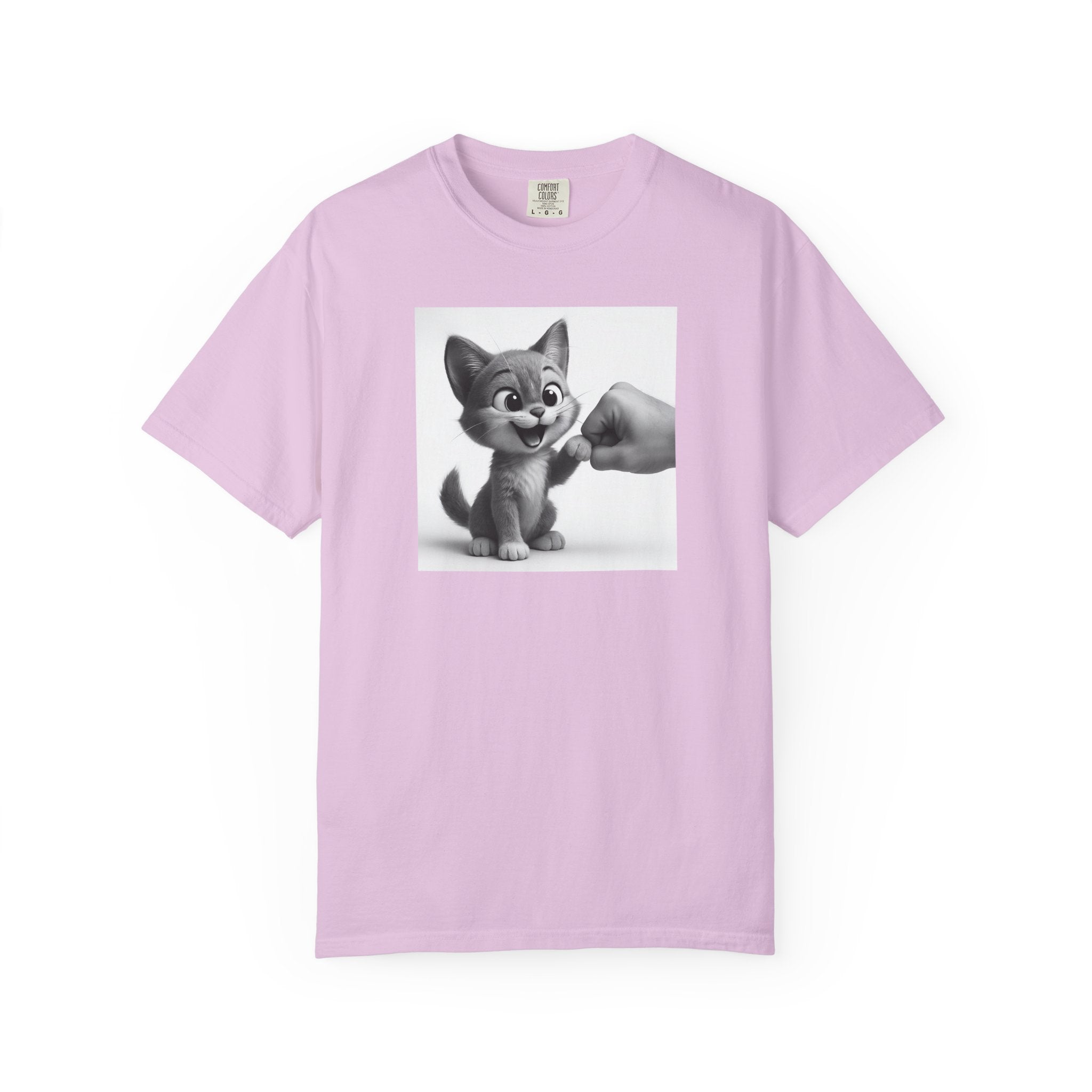 Kitten Fist Bump T-shirt | Cute Kitty Paw Bump Design