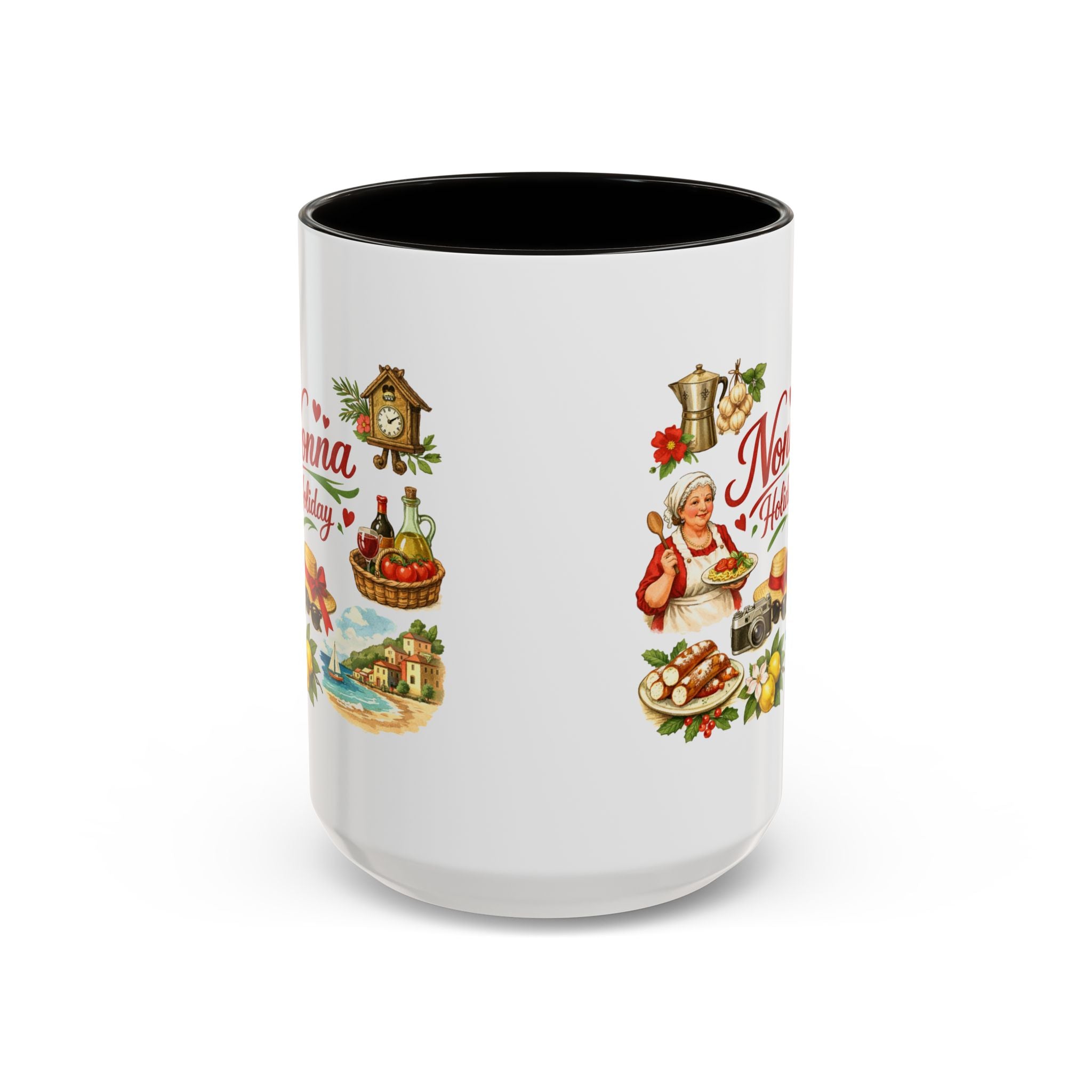 Nonna Holiday mug | Italian grandma kitchen design, vintage food icons