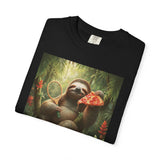 Sloth with Pizza and Pickleball Racket T-shirt | Eat Sleep Drink Repeat