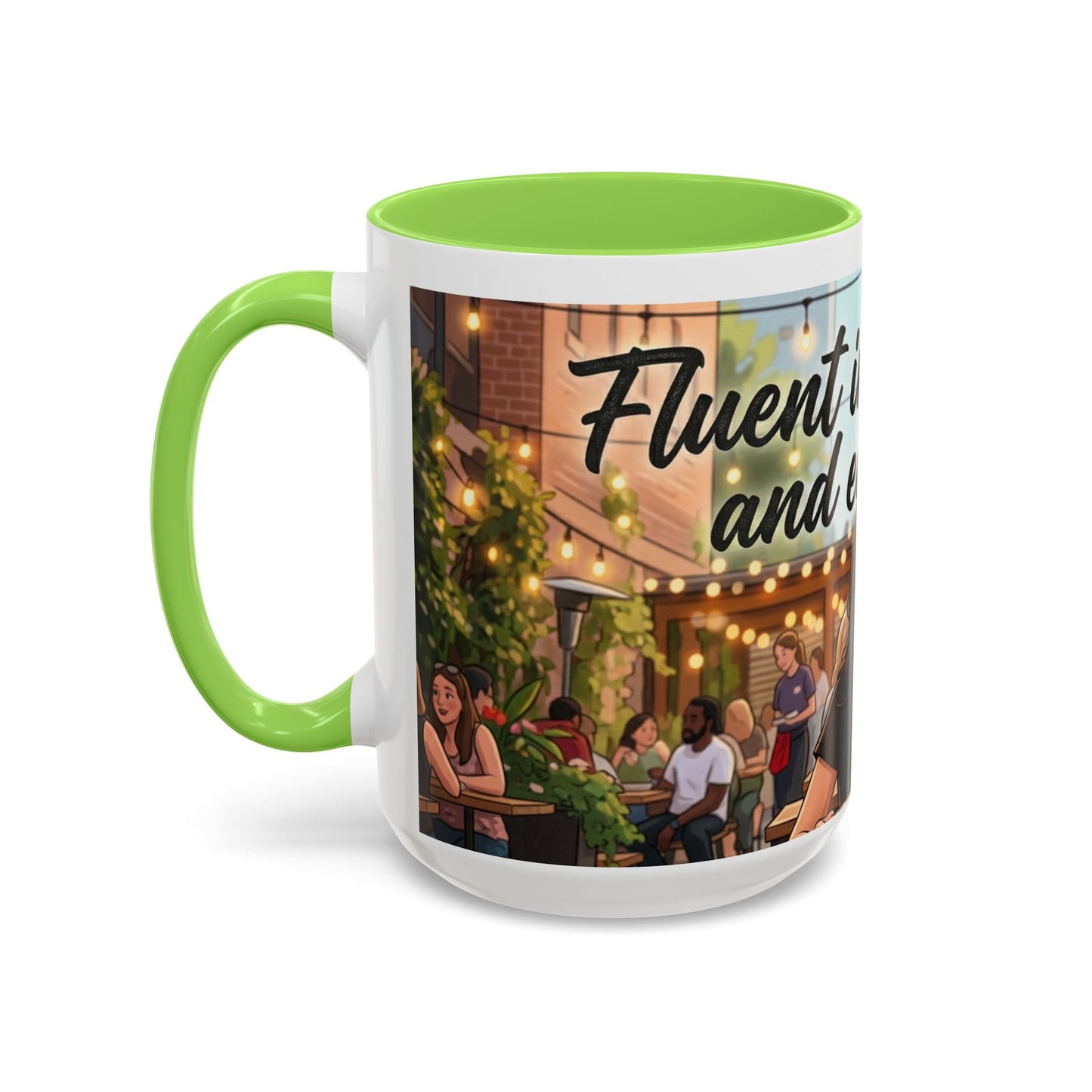 Sarcastic Girl Illustration Mug | 11oz or 15oz Colorful Ceramic