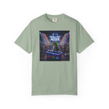Melodic Mixer DJ Cat T-shirt | Neon Retro Music Party
