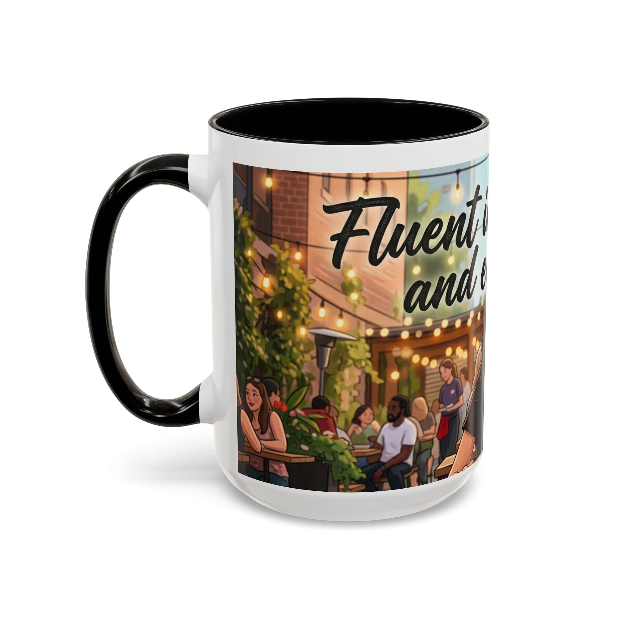 Sarcastic Girl Illustration Mug | 11oz or 15oz Colorful Ceramic